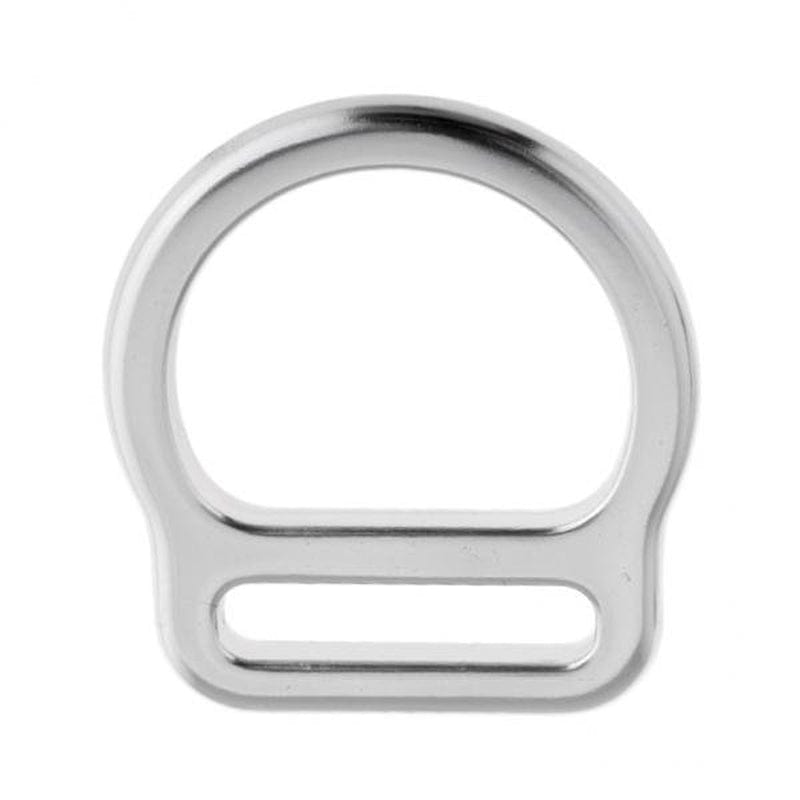 2X 23KN Heavy Duty Aluminum Alloy Rock Climbing Harness Slotted D Hardware Gear Holder Accessories for Webbing Belt Big/Small