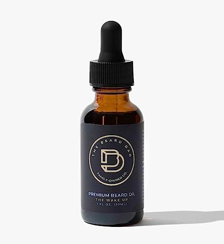 The Beard Dad - All Natural, Long-Lasting Beard Softener, Shine, Moisture, Fresh Invigorating Scent, 100% Organic & Pure, Cold Pressed Premium Beard Oil For Men, 1 oz. (Pack of 1)