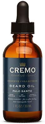 Cremo Beard Oil, Palo Santo (Reserve Collection), 1 fl oz - Restore Natural Moisture and Soften Your Beard To Help Relieve Beard Itch