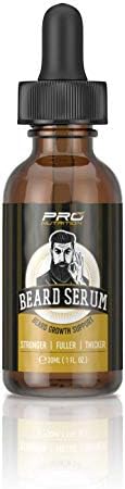 Beard Growth Serum- Stimulates & Repairs New Follicle Growth. Grow Stronger, Thicker, Fuller, Longer, Healthier Beard & Mustache Hair.