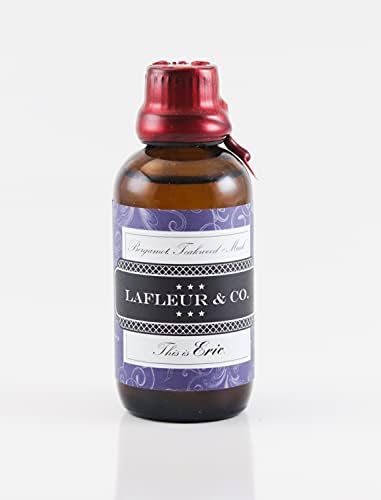 LaFleur & Co. Beard Oil The Eric (Bergamot Teakwood Musk) 2 fl oz subtle memorable scent, Superior beard and skin conditioning Vitamin E Aloe Vera, No Alcohol or Parabens Preservatives