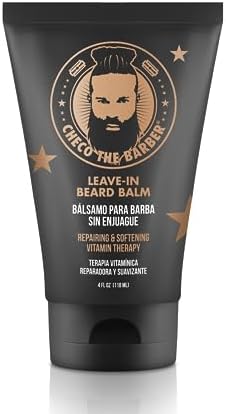 CHECO THE BARBER Leave-In Beard Balm: This moisturizing leave-in beard balm contains provitamin B5 to repair your beard and seal split ends. beard balm for men