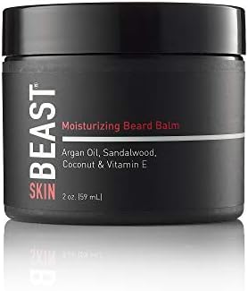 Tame the Beast - Beard Balm for Men - Moisturizing Leave-in Conditioner - Argan Oil, Sandalwood Oil, Vitamin E, Cocoa & Natural Oils of Jojoba, Eucalyptus, Coconut, Lavender, Cypress