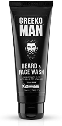 Vasu Greeko Man Beard & Facewash | 75 ml | Cleanses & hydrates skin & beard | Gives smoother, clearer and fresh-looking skin & beard