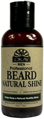 OKAY MEN BEARD NATURAL SHINE 4oz / 118ml