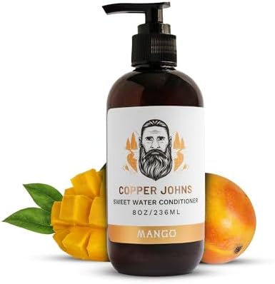 Copper Johns | Sweetwater Beard Conditioner | Nourishes Hair While Adding Shine & Moisture To All Hair Types | Made with All Star Natural Ingredients | Mango | 8 oz