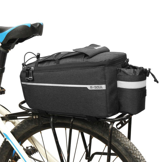 Popvcly Bicycle Bag Insulated Trunk Cooler Pack Cycling Bicycle Rear Rack Storage Luggage Pouch Reflective MTB Bike Pannier Shoulder Bag
