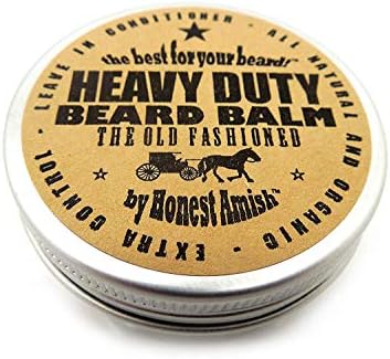 Honest Amish - Heavy Duty Beard Balm - 2 Ounce - Beard Conditioner