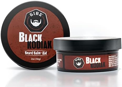 GIBS Grooming Black Kodiak Beard Balm Aid, 2 oz