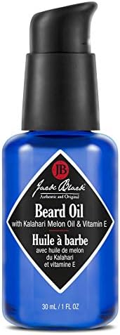 Jack Black Beard Care for Men, Kalahari Melon Oil & Vitamin E – Beard Oil for Grooming, Hydrating Conditioning Oils, Softens Brittle & Dry Facial Hair