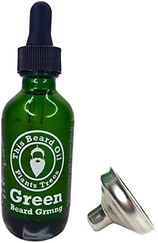 Green Beard Grmng Natural Beard Oil - Cedarwood - This Beard Oil Plants Trees from Simple Recipe Included - 2 Ounce