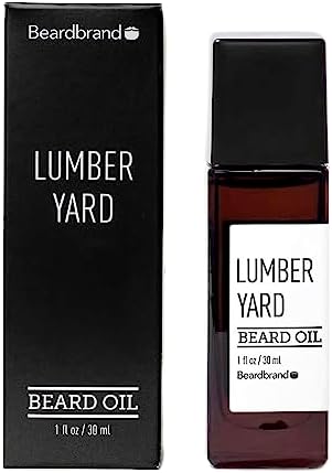 Beardbrand Beard Oil for Men [AS SEEN ON SHARK TANK] Softens and Conditions with Jojoba Oil - Smooth Beard & Skin with Sandalwood, Cedar Oil & Lumber Yard Scent - 1 fl oz