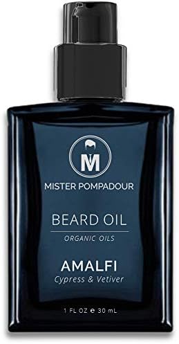 Mister Pompadour - AMALFI Beard Oil - with Natural Certified Organic Oils to Soften and Condition Beards & Mustaches