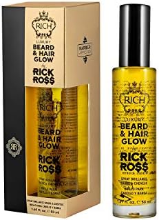 RICH Beard & hair glow 1.69 fluid ounce, 1.69 Fluid Ounce