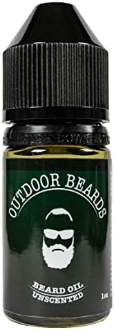 Outdoor Beards 1 oz Beard Oil | Infused Beard Oil to Support Beard Softness & Beard Growth | Naturally Scented Oil for Beard Care | Daily Use Beard Oil (Unscented)