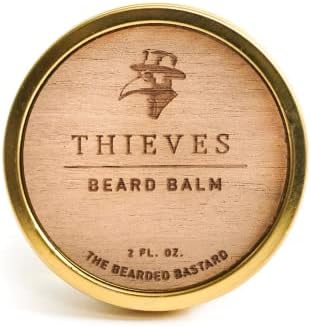 TBB Thieves Beard Balm for Men | Tame & Style Your Beard | Beard Conditioner with Shea Butter, Jojoba Oil, Argan Oil (2 Oz.)