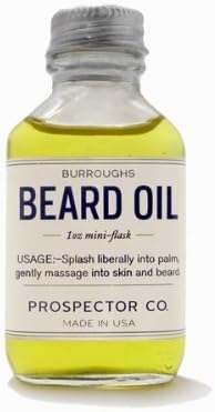 Prospector Co. Beard Oil 1oz Mini Flask by Burroughs