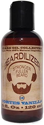 Beardilizer ® Beard Oil Collection - #16 Cortes Vanilla 4 Oz - Made with 100% Natural Ingredients