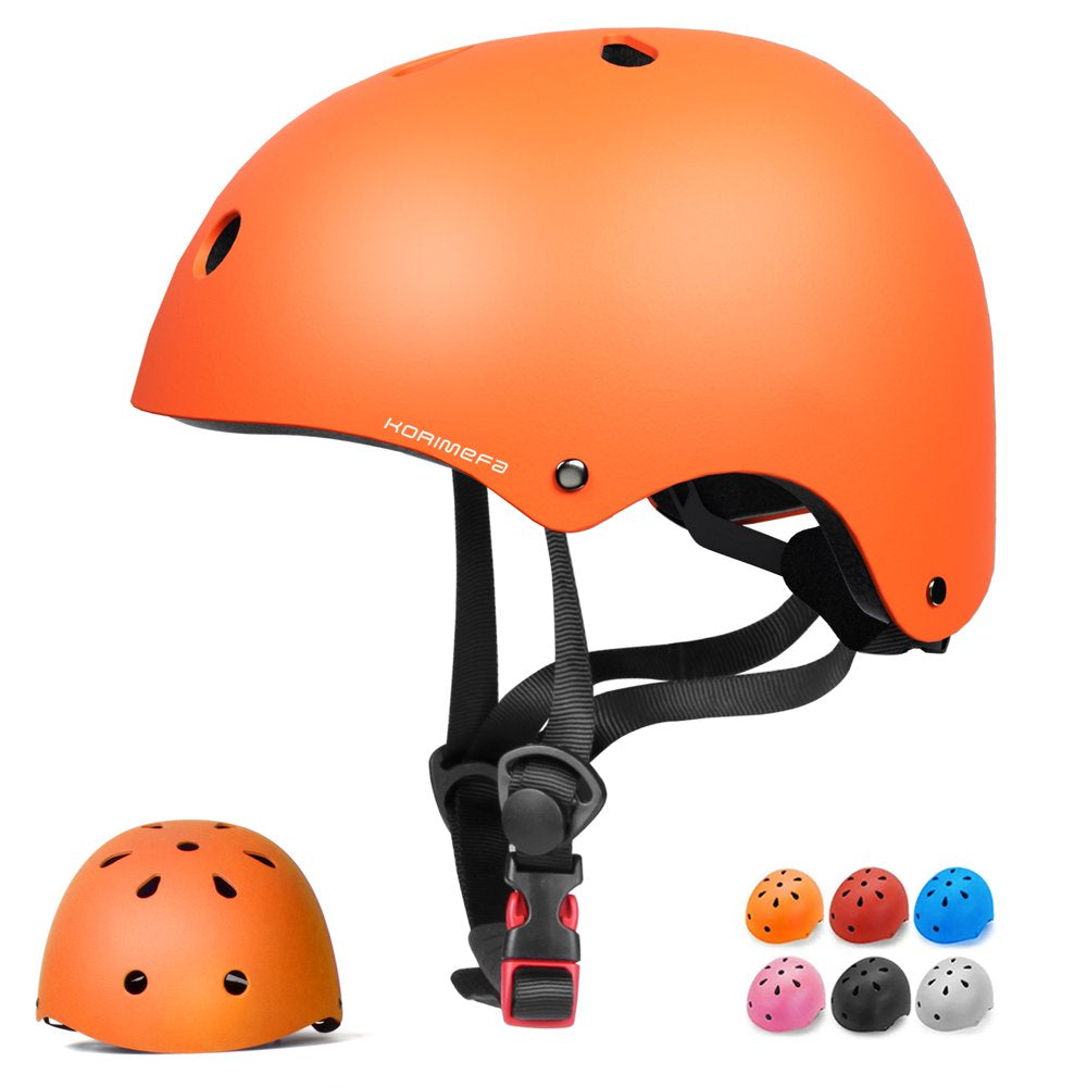 KORIMEFA Kids Bike Helmet, Toddler Bicycles Helmets for 1-8 Years Boys Girls, Adjustable Cycling Multi-Sport Helmet for Football Roller Skating Scooter