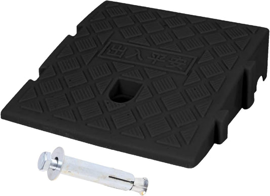 Car Vehicle Curbsides Driveway Ramps- PVC Threshold Bridge Track Curb Ramps for Loading Docks Garage Side Walk Truck PVC Threshold Ramps Mat Pad