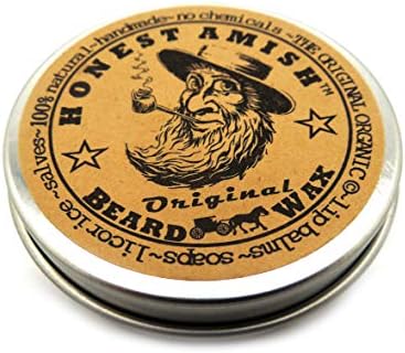Honest Amish Original Beard Wax - All Natural and Organic- 2 ounce