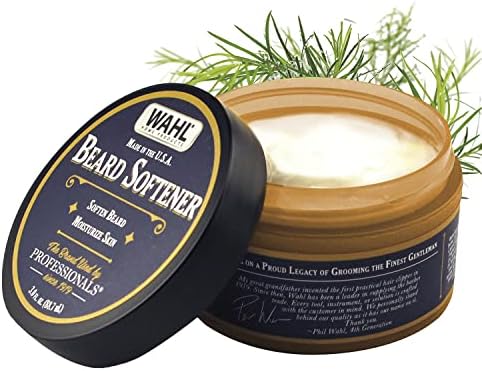 Wahl Beard Creme for Softening, Moisturizing, & Conditioning Facial Hair - Essential Oils for Men’s Grooming with Manuka Oil, Meadowfoam Seed Oil, Clove Oil, & Moringa Oil (3 Oz) - Model 805615A