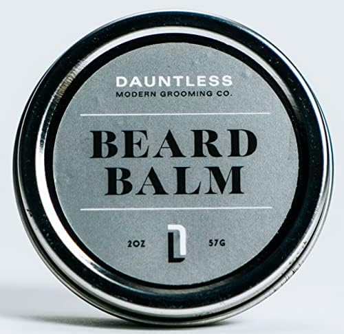 Dauntless Modern Grooming Co BEARD BALM | Conditions, Softens and Promotes Beard Hair Growth | Made with Lanolin and Shea Butter | Fearless Fragrance | 2 oz