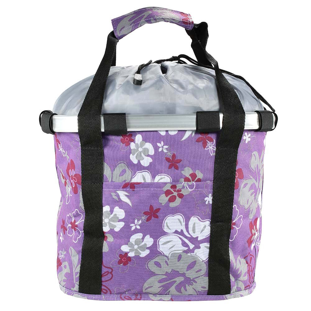 Lixada Bicycle Bike Detachable Cycle Front Canvas Basket Carrier Bag Pet Carrier Aluminum Alloy Frame
