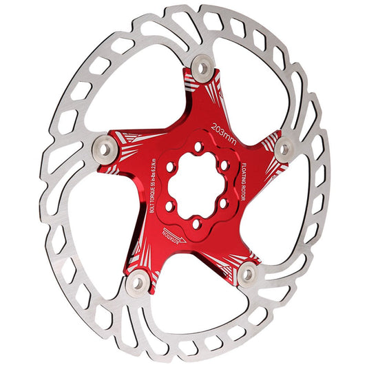 Mountain Disc Brake, Strong and Durable Mountain Bike Disc Brake, Accessory for Mountain Bike Road Bike Replacement Parts Red