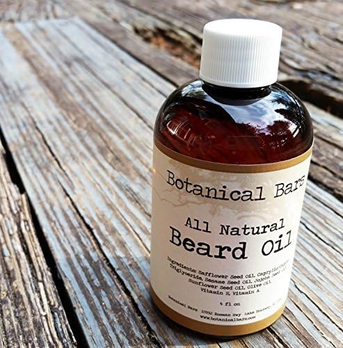 Botanical Bars Unscented Beard Oil and Leave in Conditioner - Fragrance Free Beard Oil 4 oz - Handmade All Natural Beard Oil by Botanical Bars