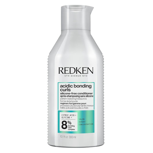 REDKEN Acidic Bonding Curls Silicone-Free Conditioner | For Coily and Curly Hair | Build Bonds and Repair Curl Strength | With Curl-Bond Technology & Coconut Oil