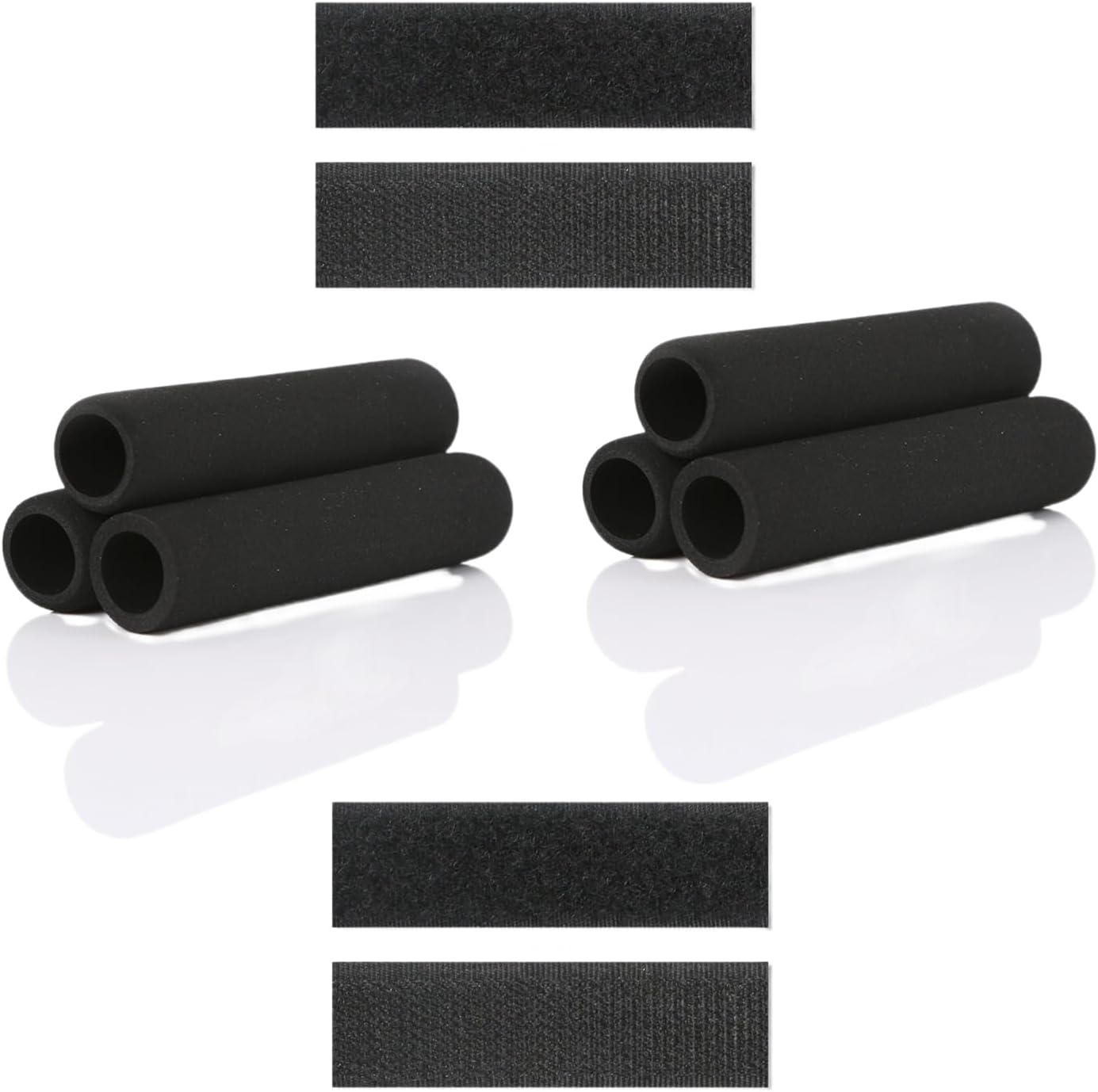 6-Piece Set of Rubber Foam Grip Handles, high Elasticity, Non-Slip Universal Handlebar Accessories for Fitness Home Garden Bicycle Sports Equipment Handlebar Replacement (4.7 * 1.3 inches)