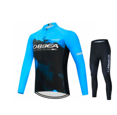 Summer Short-sleeved Cycling Jersey Suit Mountain Bike - Blue Force Sports