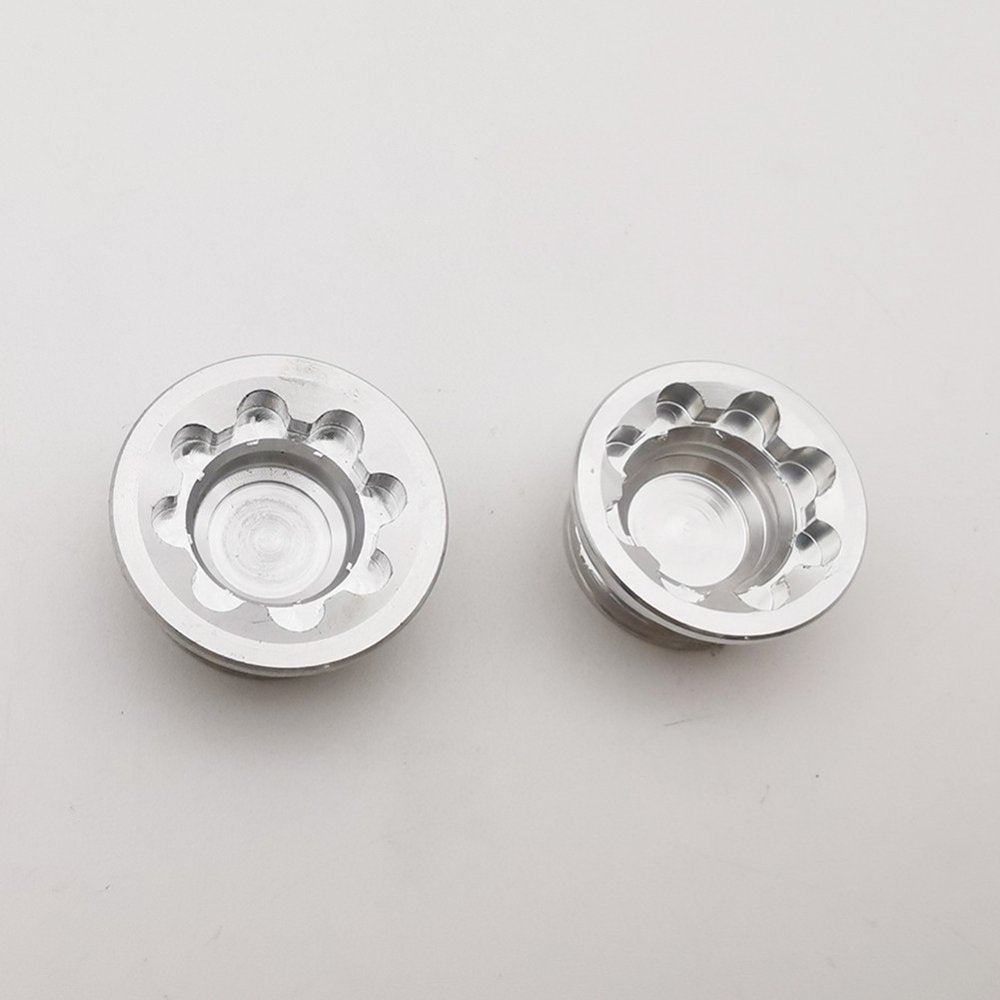 Yasaly Brake Caliper Cap Aluminum Alloy Bicycle Accessories Cycling Purple Silver