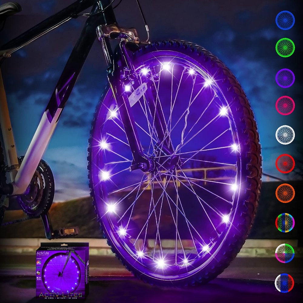 Activ Life LED Bike Wheel Lights Bicycle Spoke Light Accessories for Night Riding Multicolor
