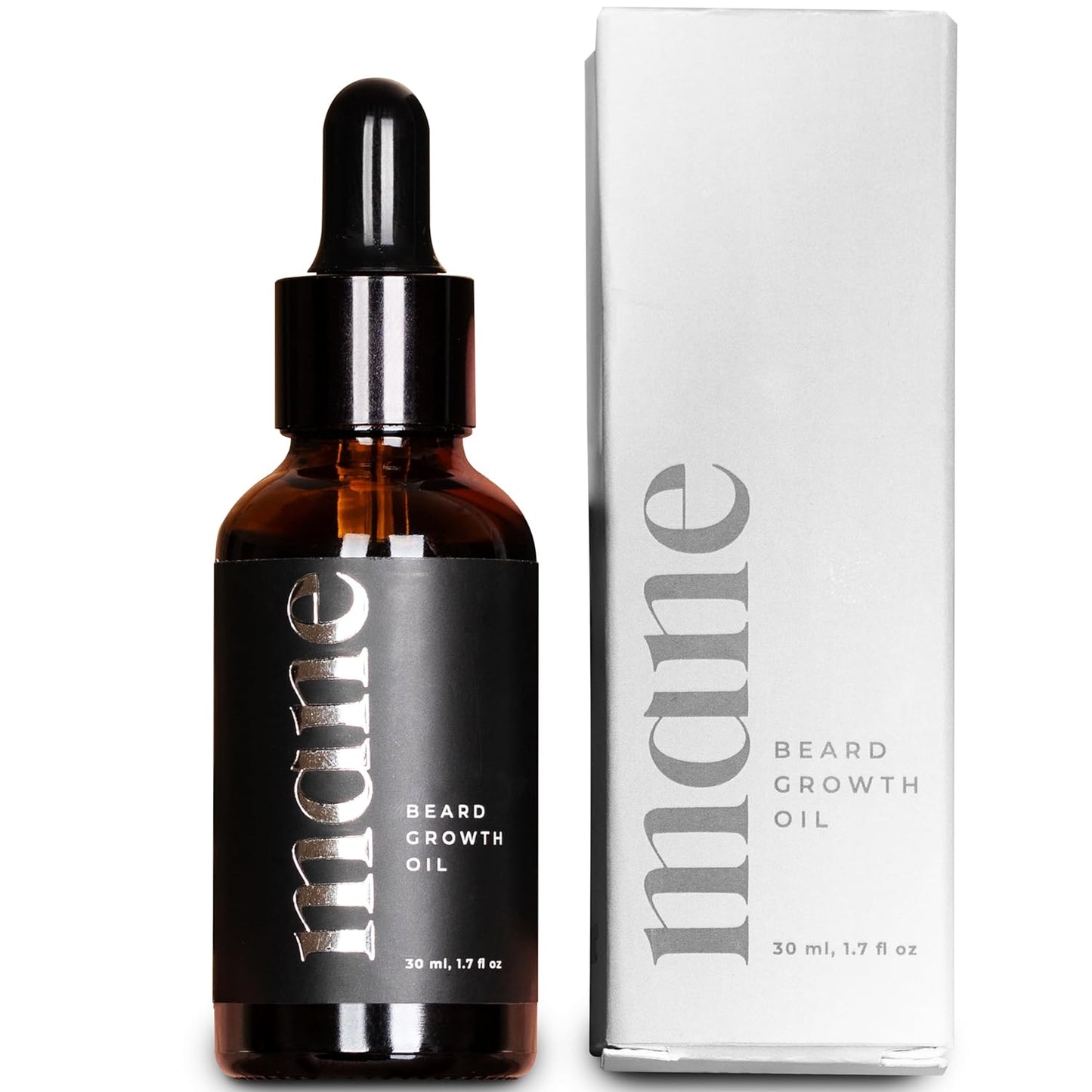 Beard Growth Oil - Fuller & Thicker Beard with Jojoba, Ginger Root, and Sesame Seed Oil - Clear Pores, Strengthen, Nourish Hair - (1 Pack)