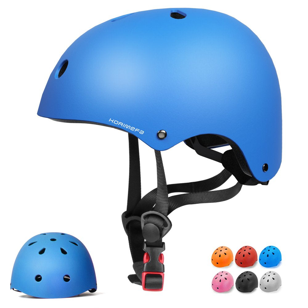 KORIMEFA Kids Bike Helmet, Toddler Bicycles Helmets for 1-8 Years Boys Girls, Adjustable Cycling Multi-Sport Helmet for Football Roller Skating Scooter