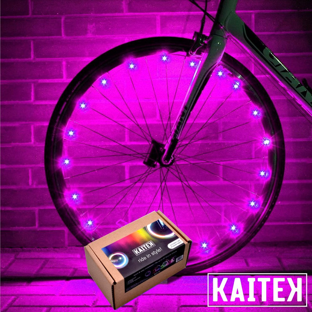 Kaitek LED Bicycle Wheel Accessory Light for 1 Wheel, Color-Changing