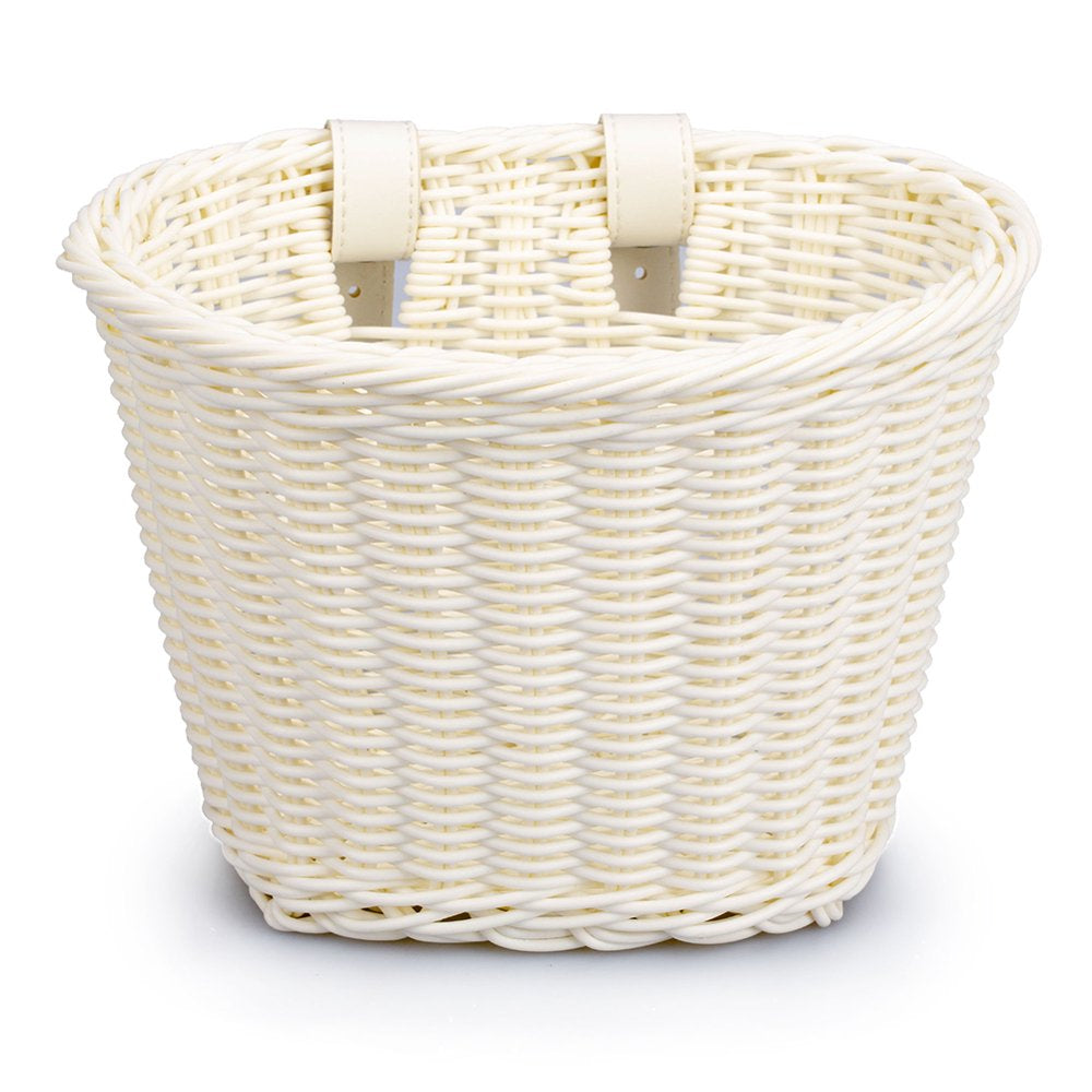 Everpert Rattan Bicycle Front Basket Handwoven Kid Adult Bike Handlebar Carrier Bag