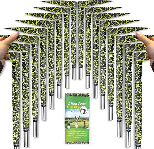 ALIEN PROS Golf Grip Wrapping Tapes - Innovative Golf Club Grip Solution - Enjoy a Fresh New Grip Feel in Less Than 1 Minute