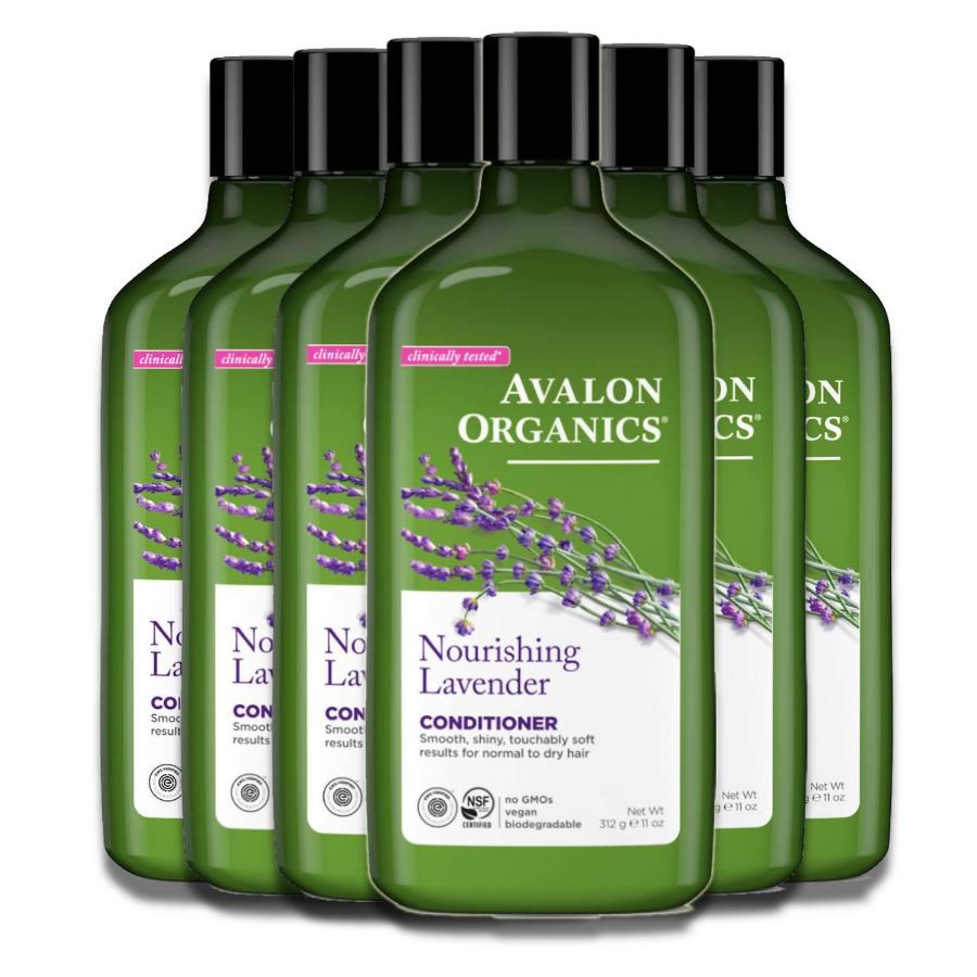 Avalon Organics Lavender Nourishing Conditioner, 11 Fl. oz, 6 Pack
