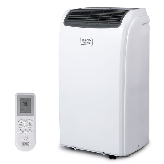 BLACK+DECKER 6.500 BTU SACC/CEC (12.000 BTU ASHRAE) Portable Air Conditioner. Portable for Room. 3-in-1 AC Unit. Dehumidifier. & Fan. Portable AC with Installation Kit & Remote Control