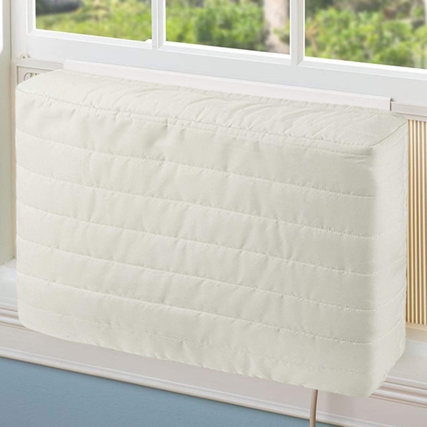 Indoor Air Conditioner Cover AC Units Covers for Inside.White - 25 x 18 x 2.7