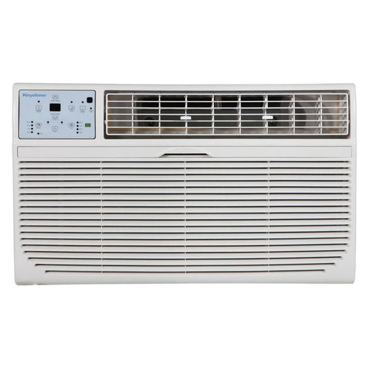 Keystone 12.000 BTU 115-Volt Through-the-Wall Air Conditioner with Remote. White. KSTAT12-1C