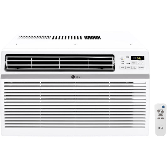 LG 8.000 BTU 115V Window-Mounted Air Conditioner with Remote Control