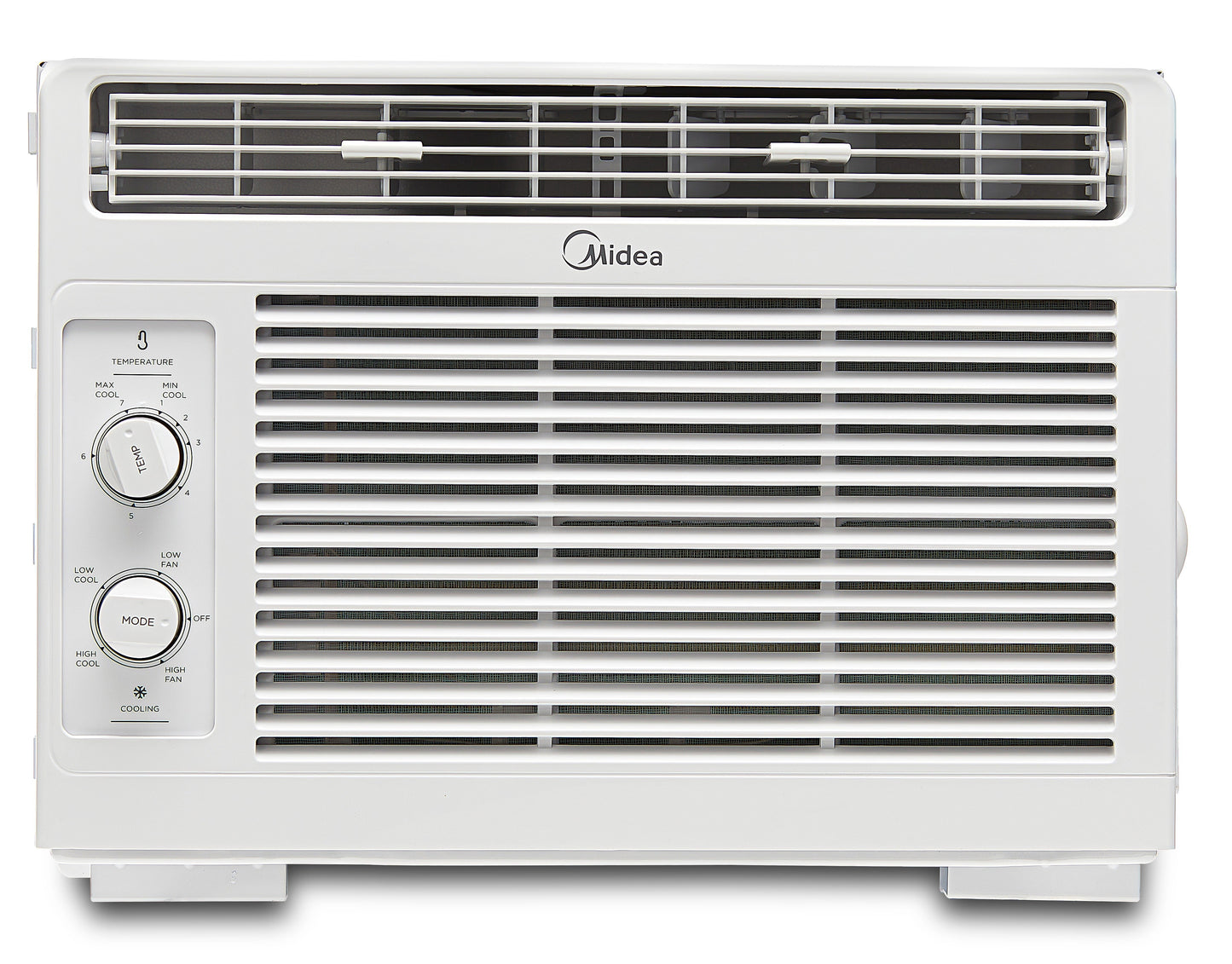 Midea 5.000 BTU 150 Sq Ft Mechanical Window Air Conditioner. White. MAW05M1WWT