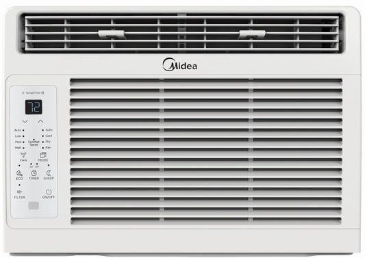 Midea 5.000 BTU 150 Sq Ft Window Air Conditioner with Remote. White. MAW05R1WWT