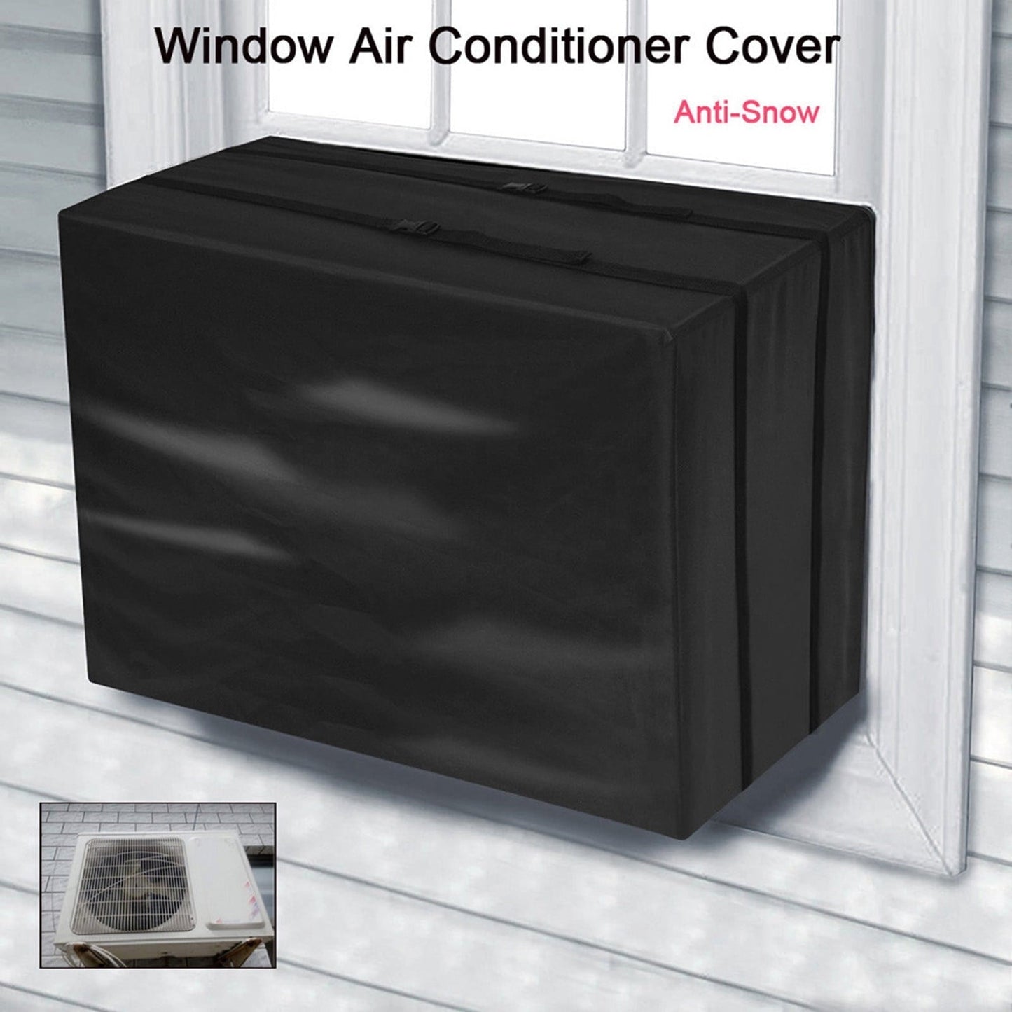 Mittory Outdoor Air Conditioner Protective Cover Air Conditioner Waterproof Cover Winter Snow Cover
