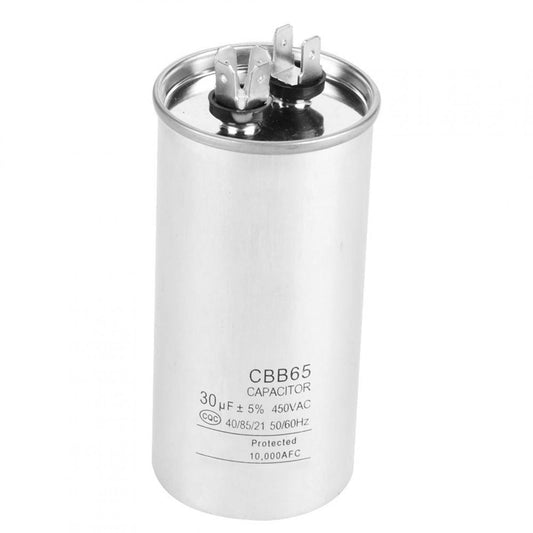 OTVIAP CBB65A-1 30uF AC 450V Cylindrical Motor Capacitor for Air Conditioner Motors Refrigerator. CBB65 30uF Capacitor. CBB65 Motor Capacitor