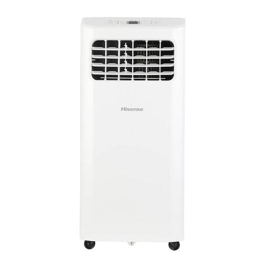 Restored Hisense 5000-BTU 115-Volt Vented Portable Air Conditioner. White